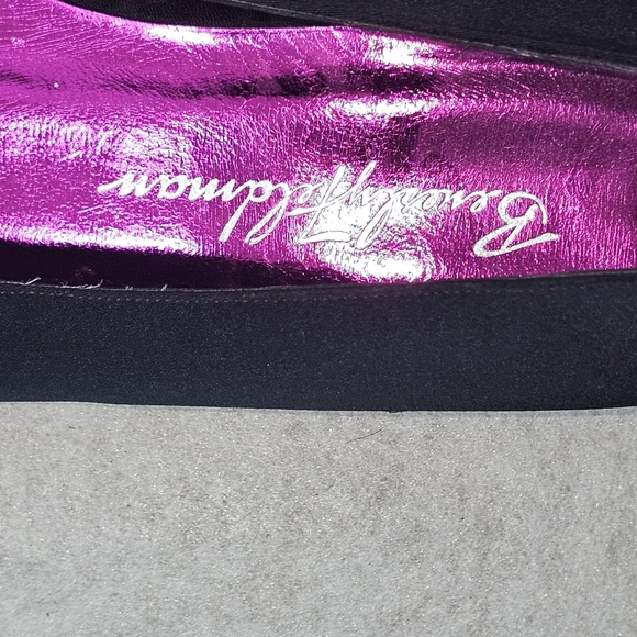 VTG Beverly Feldman Womens Colorful Ribbon Satin Flats  Sz 5.5 - Picture 8 of 9